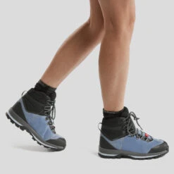Botas De Montaña Y Trekking Impermeables De Piel Mujer Forclaz Trek 100 -Ropa Montañismo Tienda botas de montaa y trekking impermeables de piel mujer forclaz trek 100 4