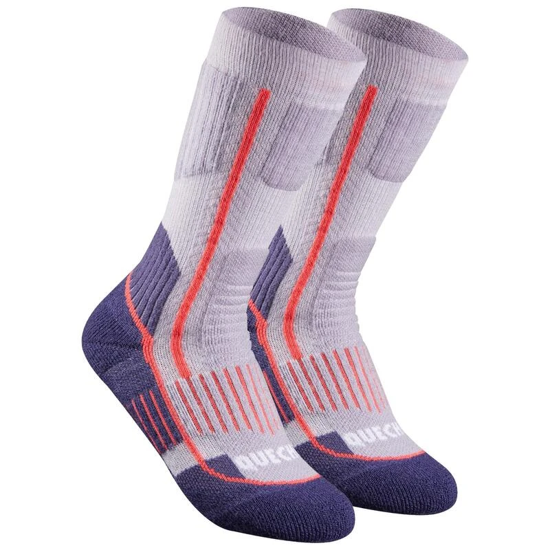 Calcetines Térmicos De Montaña Y Nieve Lana Merino 2 Pares Niños Quechua SH520 3 Calcetines Térmicos De Montaña Y Nieve Lana Merino 2 Pares Niños Quechua SH520 - Imagen 3