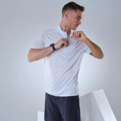 Camiseta De Montaña Y Trekking Ultraligera Con Cremallera Hombre Quechua FH500 -Ropa Montañismo Tienda camiseta de montaa y trekking ultraligera con cremallera hombre quechua fh500 2