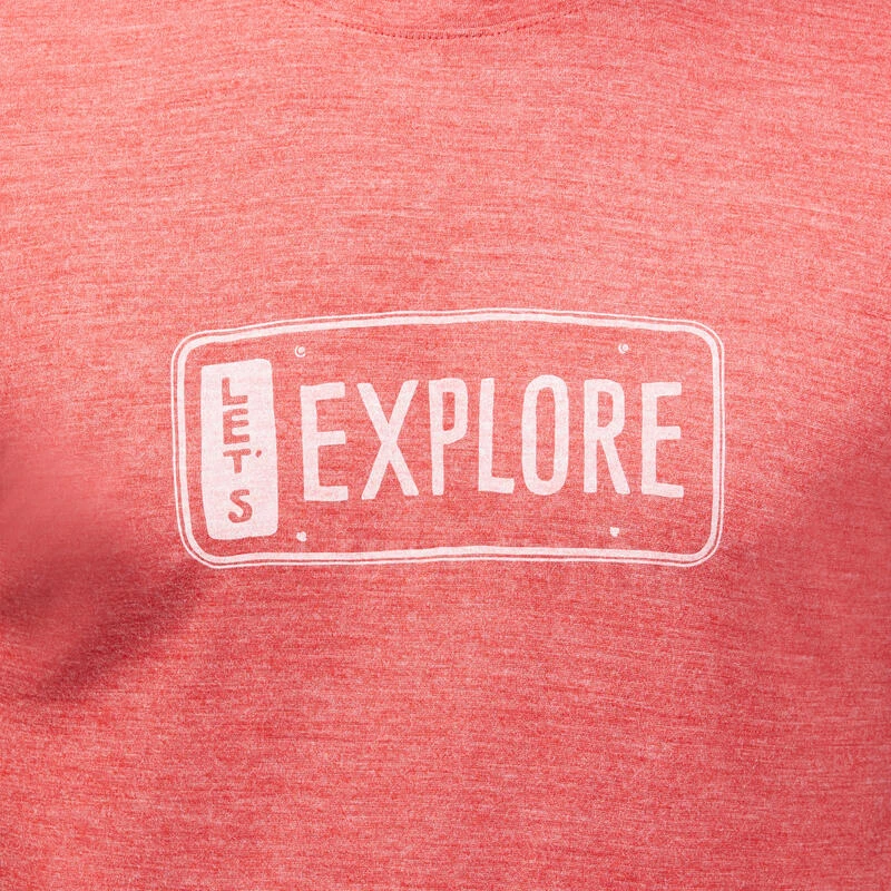 Camiseta Montaña Y Trekking De Lana Merina Manga Corta Hombre Forclaz 100 5 Camiseta Montaña Y Trekking De Lana Merina Manga Corta Hombre Forclaz 100 - Imagen 5