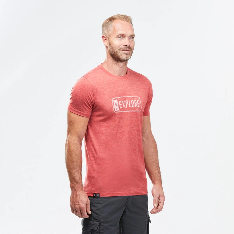 Camiseta Montaña Y Trekking De Lana Merina Manga Corta Hombre Forclaz 100 1 Camiseta Montaña Y Trekking De Lana Merina Manga Corta Hombre Forclaz 100