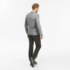 Ropa Montañismo Tienda -Ropa Montañismo Tienda camiseta montaa y trekking de manga larga hombre quechua mh550 gris 1