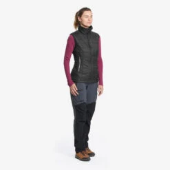 Chaleco Acolchado De Montaña Y Trekking Mujer Forclaz MT100 Negro 8 Chaleco Acolchado De Montaña Y Trekking Mujer Forclaz MT100 Negro -Ropa Montañismo Tienda chaleco acolchado de montaa y trekking mujer forclaz mt100 negro 2