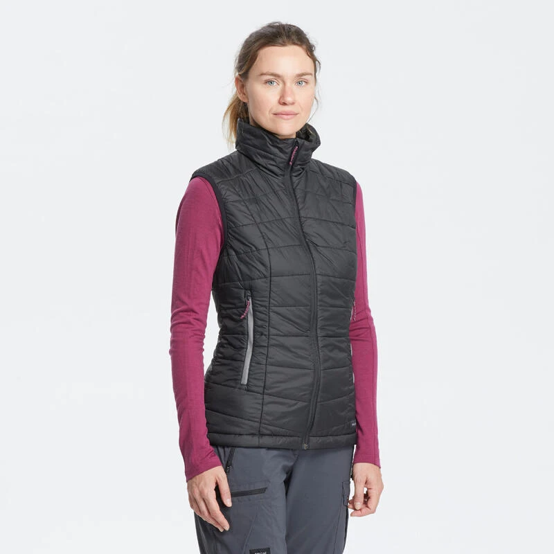 Chaleco Acolchado De Montaña Y Trekking Mujer Forclaz MT100 Negro 1 Chaleco Acolchado De Montaña Y Trekking Mujer Forclaz MT100 Negro