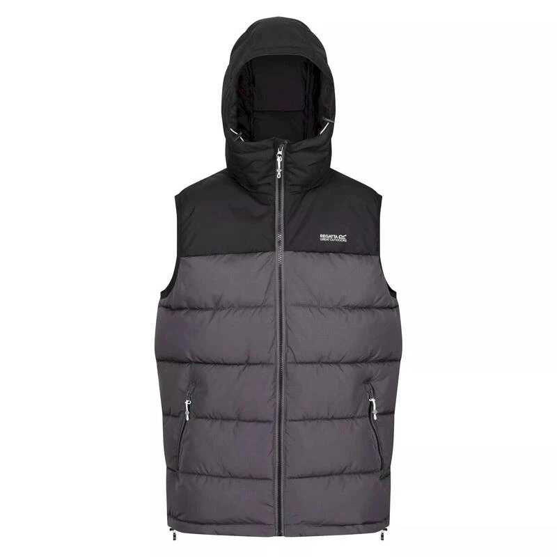 Regatta Chaleco Forro Polar Nevado Sin Mangas Para Hombre Negro, Gris Oscuro 1 Regatta Chaleco Forro Polar Nevado Sin Mangas Para Hombre Negro, Gris Oscuro