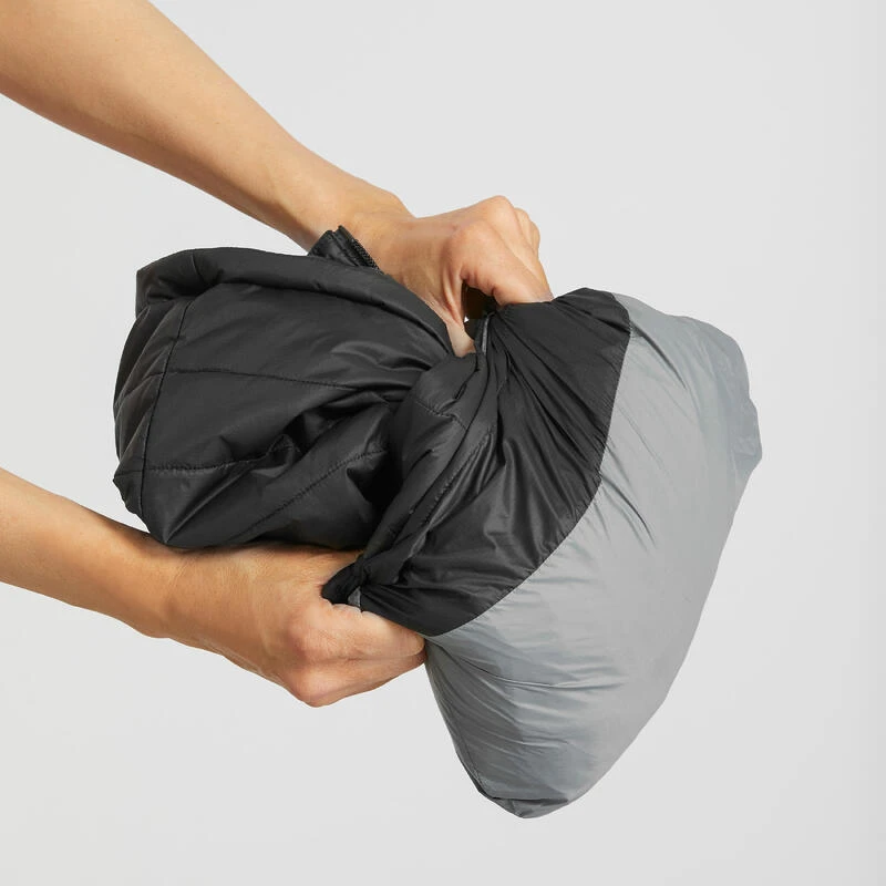 Chaqueta Acolchada Montaña Y Trekking Con Capucha Mujer Forclaz MT100 Negro 4 Chaqueta Acolchada Montaña Y Trekking Con Capucha Mujer Forclaz MT100 Negro - Imagen 4