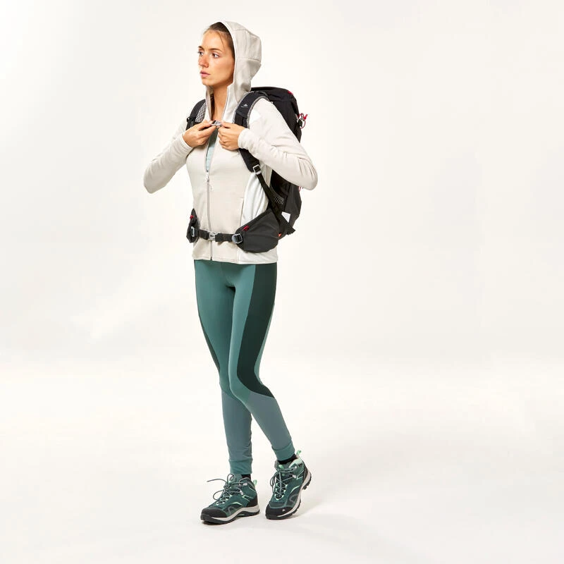 Chaqueta Polar De Montaña Y Trekking Con Capucha Mujer Quechua MH900 Blanco 3 Chaqueta Polar De Montaña Y Trekking Con Capucha Mujer Quechua MH900 Blanco - Imagen 3