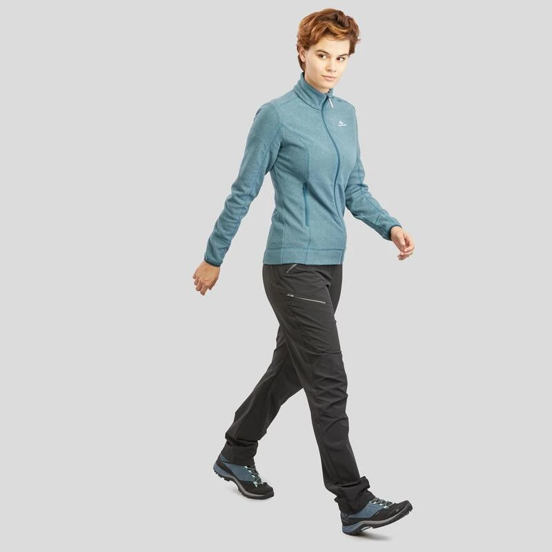 Chaqueta Polar Montaña Y Trekking Mujer Quechua MH120azul 3 Chaqueta Polar Montaña Y Trekking Mujer Quechua MH120azul - Imagen 3