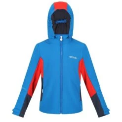 Regatta Chaqueta Softshell Acidity V Para Niños/Niñas Kiwi Llamativo, Verde Pacífico -Ropa Montañismo Tienda chaqueta softshell acidity v para niosnias azul imperial rojo fuego