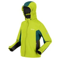 Regatta Chaqueta Softshell Acidity V Para Niños/Niñas Kiwi Llamativo, Verde Pacífico -Ropa Montañismo Tienda chaqueta softshell acidity v para niosnias kiwi llamativo verde pacifico 3