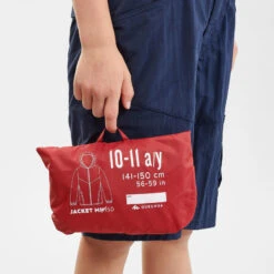 Chubasquero De Montaña Y Trekking Niños 7-15 Años Quechua MH150 -Ropa Montañismo Tienda chubasquero de montaa y trekking nios 7 15 aos quechua mh150 4