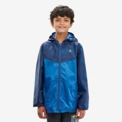 Chubasquero De Montaña Y Trekking Niños 7-15 Años Quechua MH150 -Ropa Montañismo Tienda chubasquero de montaa y trekking nios 7 15 aos quechua mh150 5