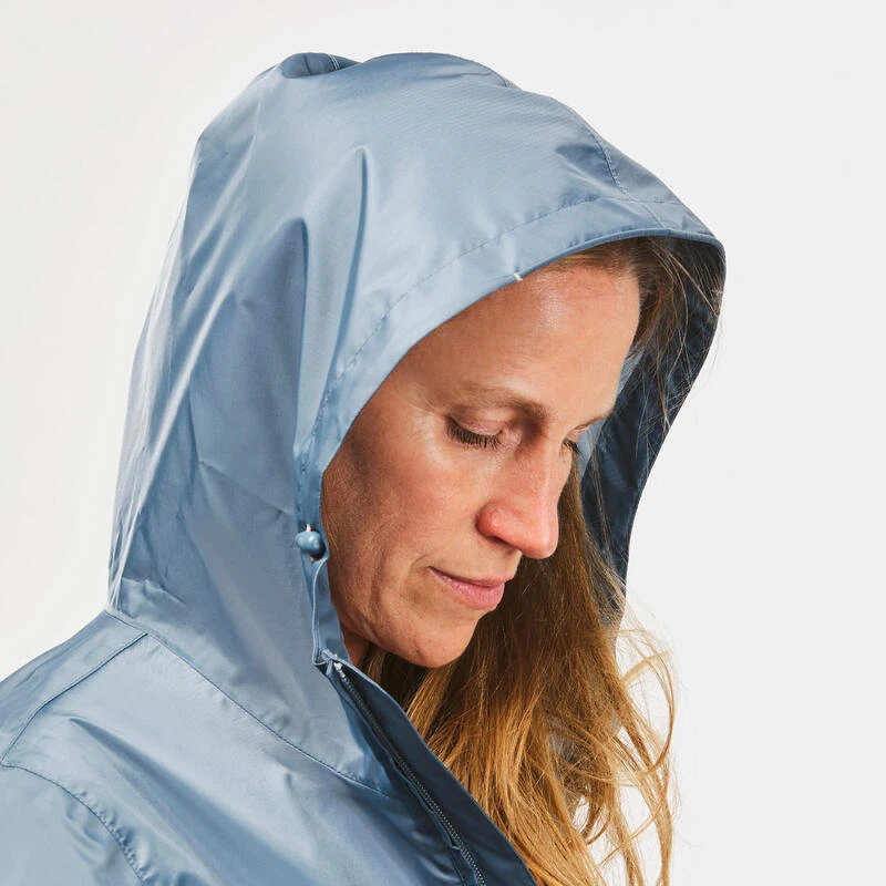 Chubasquero Impermeable De Montaña Y Trekking Mujer Quechua Raincut Azul 5 Chubasquero Impermeable De Montaña Y Trekking Mujer Quechua Raincut Azul - Imagen 5