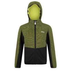 Regatta Forro Polar Highton Para Niños/Niñas Negro -Ropa Montañismo Tienda forro polar highton para niosnias kiwi llamativo negro
