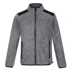 Regatta Forro Polar Mykelti Para Niños/Niñas Caqui Oscuro -Ropa Montañismo Tienda forro polar mykelti para niosnias rinoceronte jaspeado negro