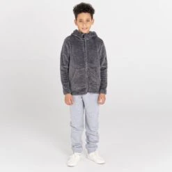 Dare 2b Forro Polar Personate Para Niños/Niñas Gris Tormenta Oscuro -Ropa Montañismo Tienda forro polar personate para niosnias gris tormenta oscuro 3