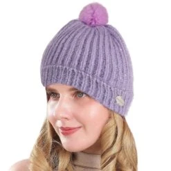 Regatta Gorro Beanie Heddie Lux Punto Para Niños/Niñas Lila Escarcha -Ropa Montañismo Tienda gorro beanie heddie lux punto para niosnias lila escarcha 1