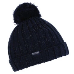 Regatta Gorro Beanie Luminosity III Para Niños/Niñas Lila Escarcha -Ropa Montañismo Tienda gorro beanie luminosity iii para niosnias marino