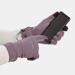 Guantes De Montaña Y Trekking Táctiles Adulto Forclaz MT500 Gris -Ropa Montañismo Tienda guantes de montaa y trekking tactiles adulto forclaz mt500 gris 3