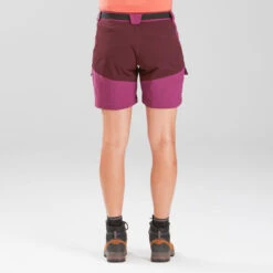 Pantalón Corto De Montaña Y Trekking Mujer Forclaz Trek500 Violeta -Ropa Montañismo Tienda pantalon corto de montaa y trekking mujer forclaz trek500 violeta 3