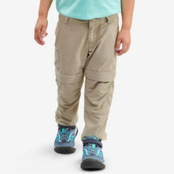 Quechua Pantalón De Montaña Y Trekking Desmontable Niños 2-6 Años MH500 Gris -Ropa Montañismo Tienda pantalon de montaa y trekking desmontable nios 2 6 aos mh500beige