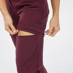 Pantalón Desmontable Montaña Y Trekking Mujer Quechua MH550 Granate -Ropa Montañismo Tienda pantalon desmontable montaa y trekking mujer quechua mh550 granate 4