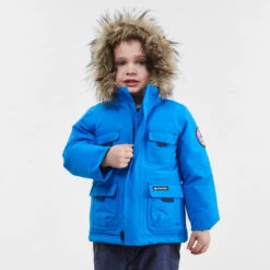 Ropa Montañismo Tienda 42 Parka De Montaña Y Nieve Niños 2 A 6 Años Quechua SH500 Ultra-Warm Azul