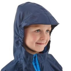 Poncho Impermeable De Montaña Y Trekking Niños 2-6 Años Quechua MH100 Azul -Ropa Montañismo Tienda poncho impermeable de montaa y trekking nios 2 6 aos quechua mh100 azul 2
