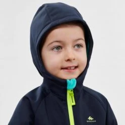 Quechua Softshell De Montaña Y Trekking NIños 2-6 Años Quecha MH550 Azul -Ropa Montañismo Tienda softshell de montaa y trekking nios 2 6 aos quecha mh550 azul 3