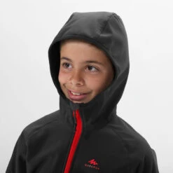 Quechua Softshell De Montaña Y Trekking NIños 7-15 Años Quehcua MH550 Gris -Ropa Montañismo Tienda softshell de montaa y trekking nios 7 15 aos quehcua mh550 gris 3