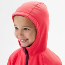 Softshell Montaña Y Trekking Niños 2-6 Años Quechua MH550 Rosa -Ropa Montañismo Tienda softshell montaa y trekking nios 2 6 aos quechua mh550 rosa 3