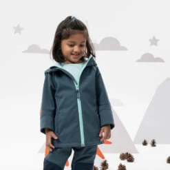 Softshell Montaña Y Trekking Niños 2-6 Años Quechua MH550 Rosa -Ropa Montañismo Tienda softshell montaa y trekking nios 2 6 aos quechua mh550 verde