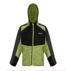 Ropa Montañismo Tienda 34 Regatta Sudadera Con Cremallera Dissolver VI Jaspeada De Polar Para Niños/Niñas Negro,