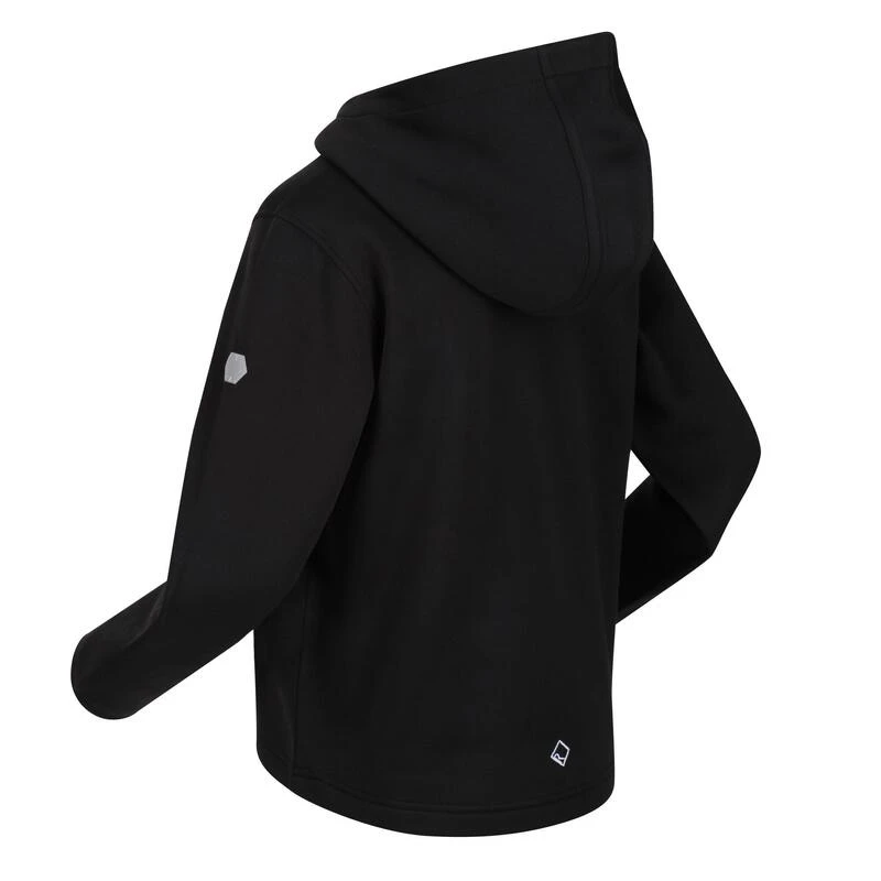 Regatta Sudadera Highton Get Outside De Elasticidad Extol Para Niños/Niñas Negro 3 Regatta Sudadera Highton Get Outside De Elasticidad Extol Para Niños/Niñas Negro - Imagen 3
