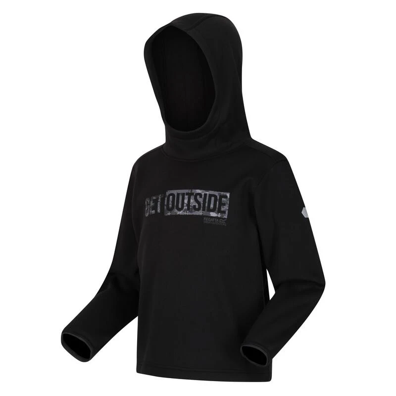 Regatta Sudadera Highton Get Outside De Elasticidad Extol Para Niños/Niñas Negro 4 Regatta Sudadera Highton Get Outside De Elasticidad Extol Para Niños/Niñas Negro - Imagen 4