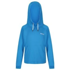 Regatta Sudadera Polar Eugina Con Capucha Para Niños Niñas Coral Fuego -Ropa Montañismo Tienda sudadera polar eugina con capucha para nios nias azul aster