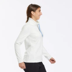 Quechua Sudadera Polar Montaña Y Nieve Mujer SH100 Warm Warm Blanco 7 Quechua Sudadera Polar Montaña Y Nieve Mujer SH100 Warm Warm Blanco -Ropa Montañismo Tienda sudadera polar montaa y nieve mujer sh100 warm warm blanco 2