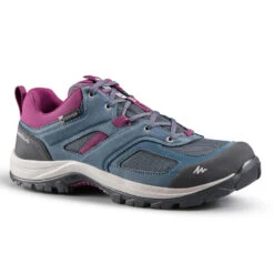 Zapatillas De Montaña Y Trekking Impermeables Mujer Quechua MH100 Gris -Ropa Montañismo Tienda zapatillas de montaa y trekking impermeables mujer quechua mh100 azul